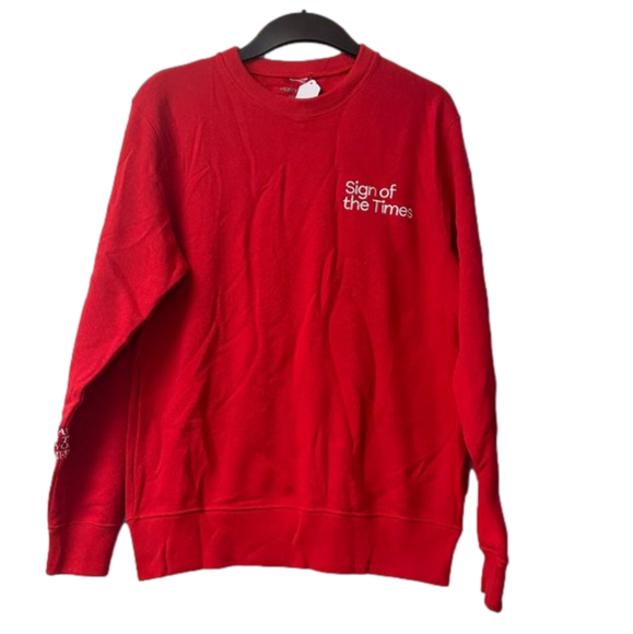 Harry Styles Tops - Harry Styles Sign of the Times Sweatshirt Red/Medium NWT